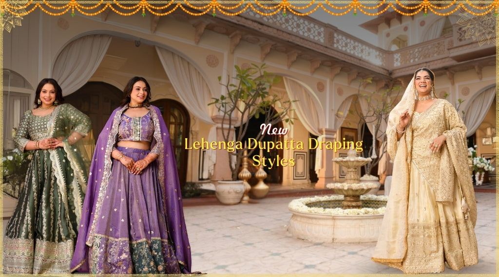 New Lehenga Dupatta Draping Trends for Festive Glam