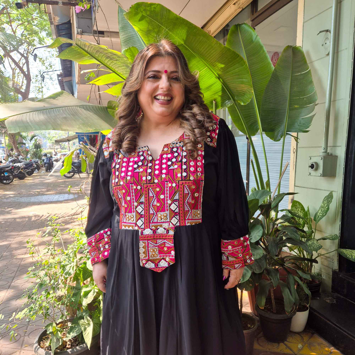 Ravishing Black Kutch Embroidered Anarkali