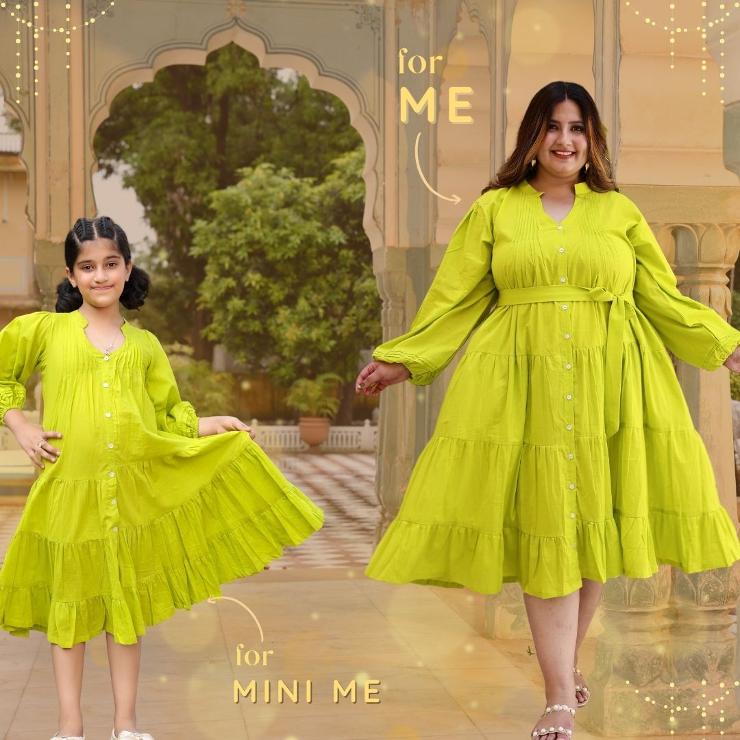 Lime Pop Cotton Dress