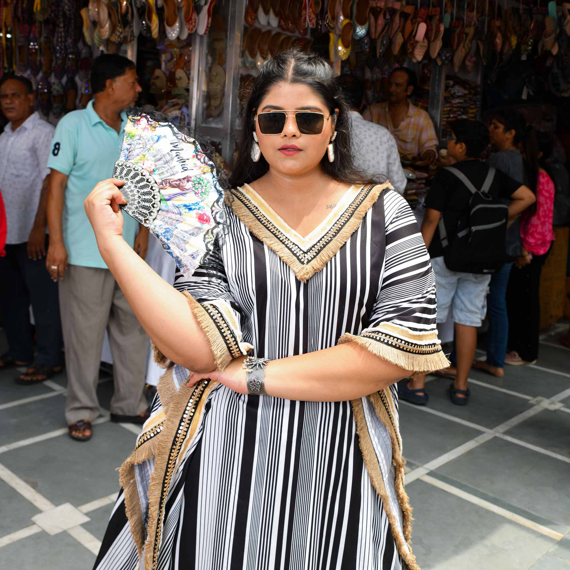 Jute & Jewels Boho Festive Embroidered Kaftaan