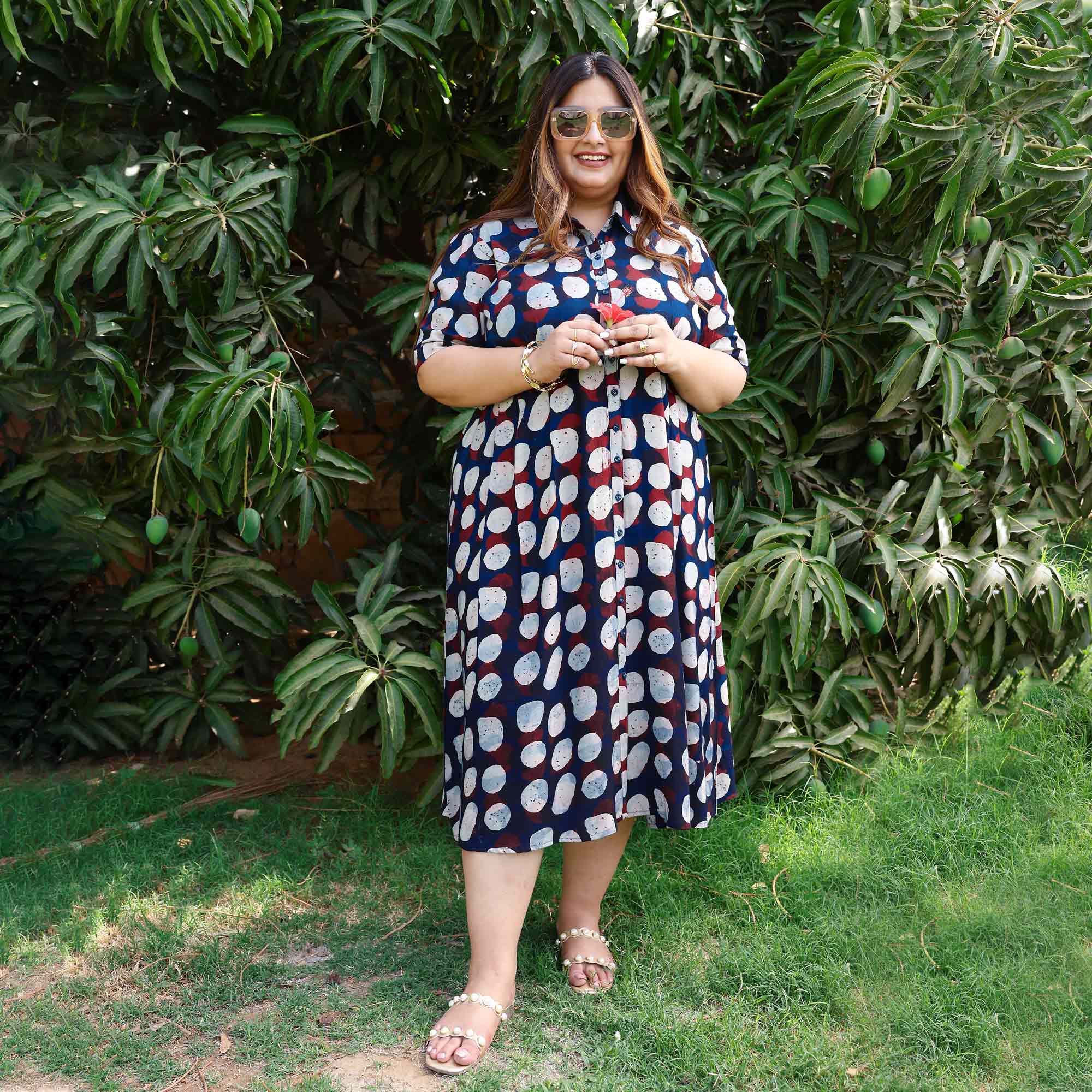 Blue Moon Glow Modal Rayon Aline Dress