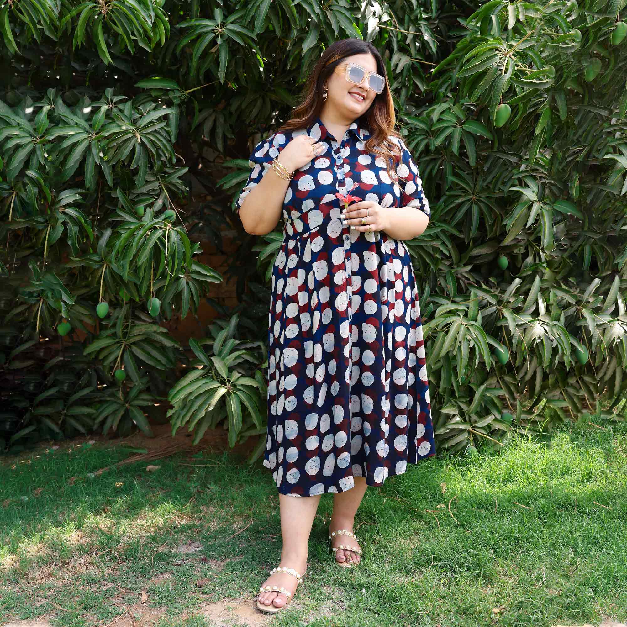 Blue Moon Glow Modal Rayon Aline Dress