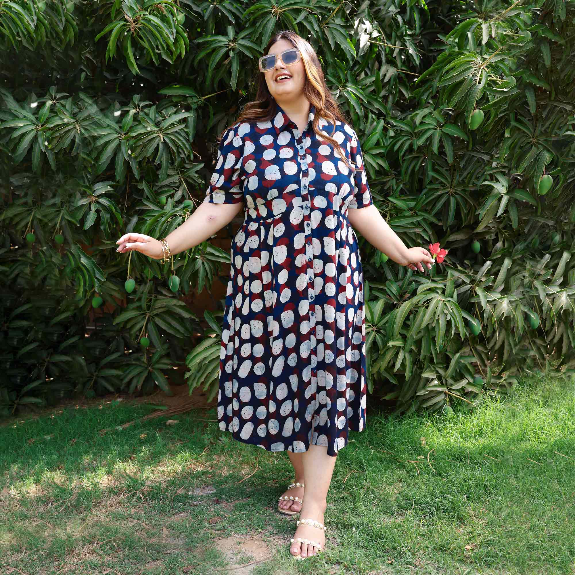 Blue Moon Glow Modal Rayon Aline Dress