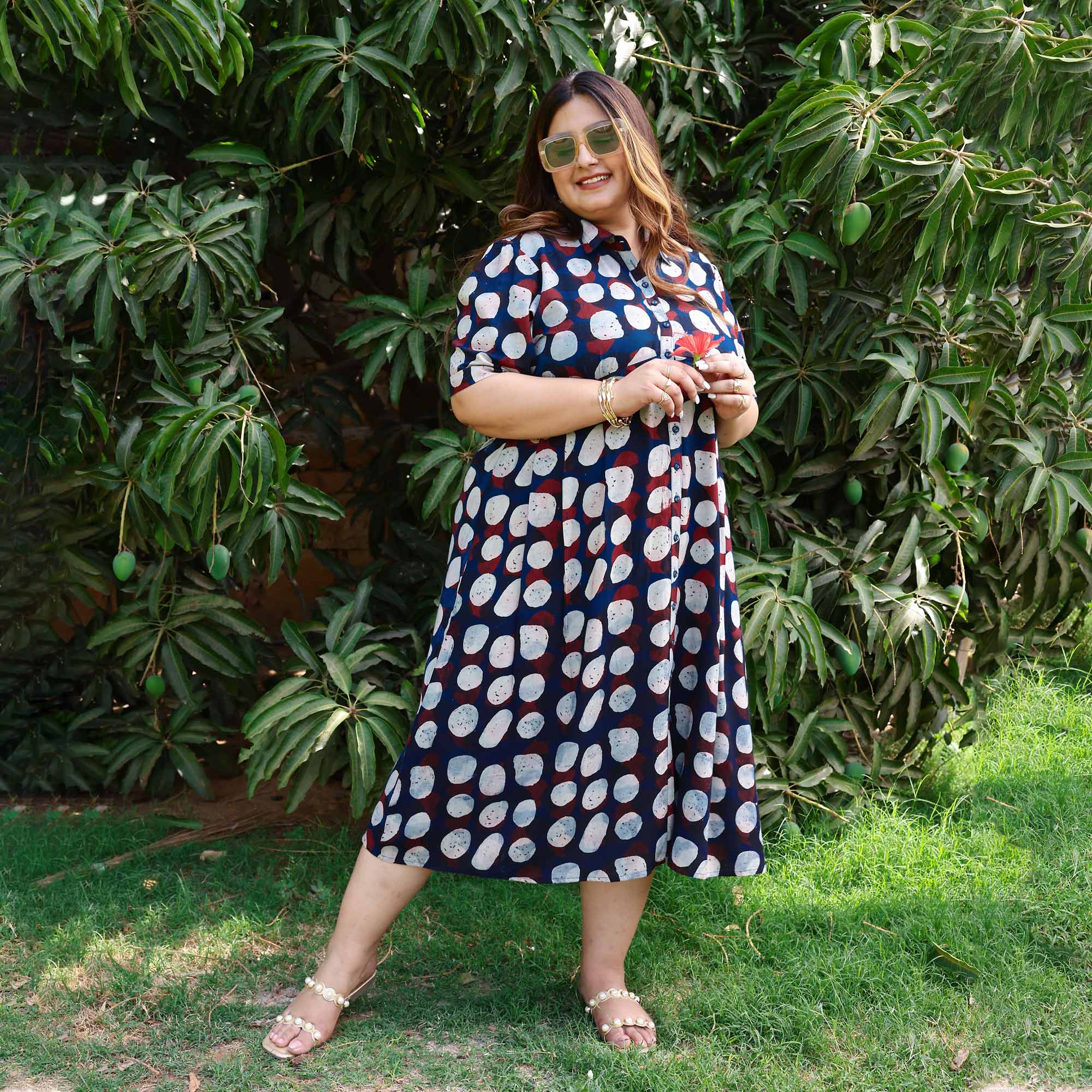 Blue Moon Glow Modal Rayon Aline Dress