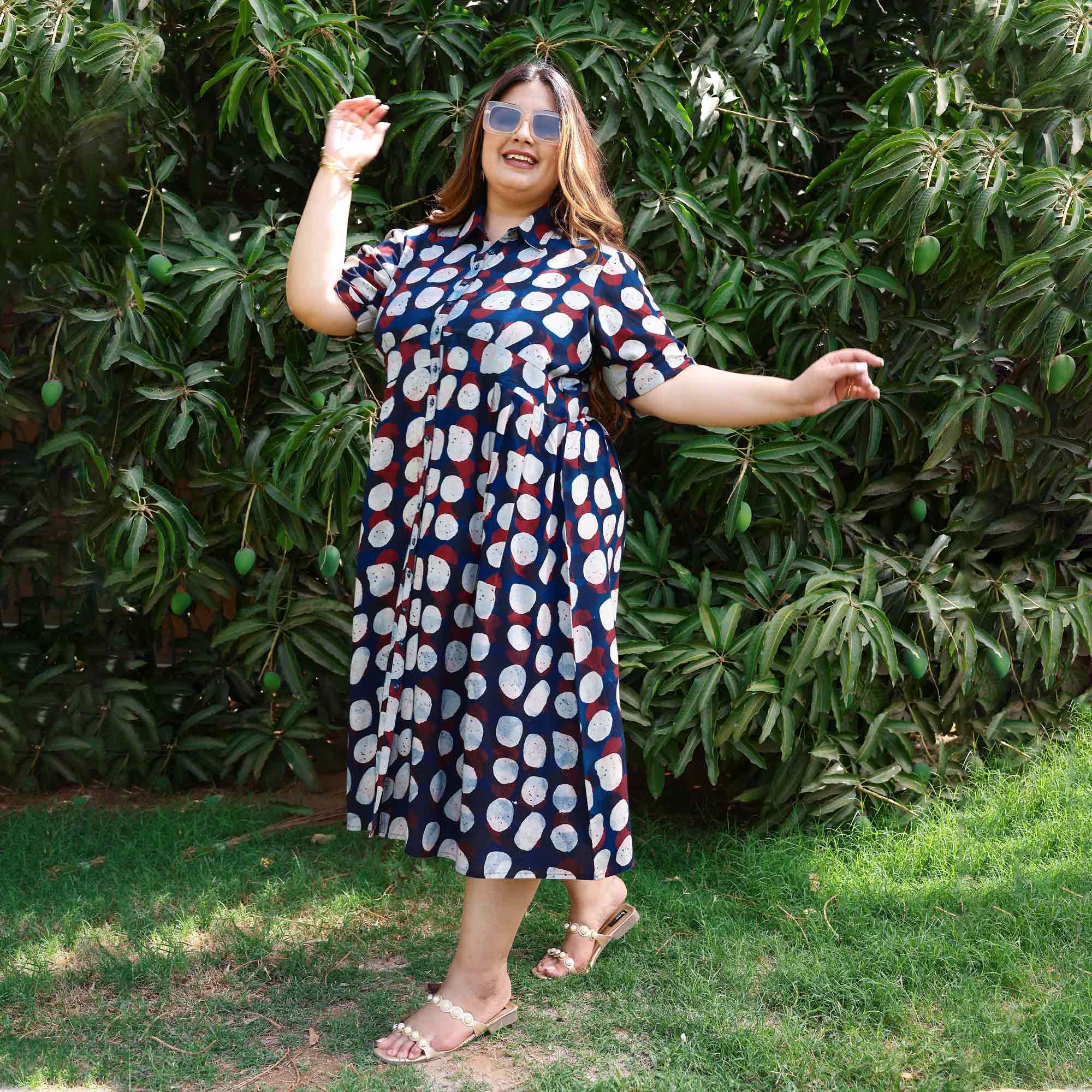 Blue Moon Glow Modal Rayon Aline Dress