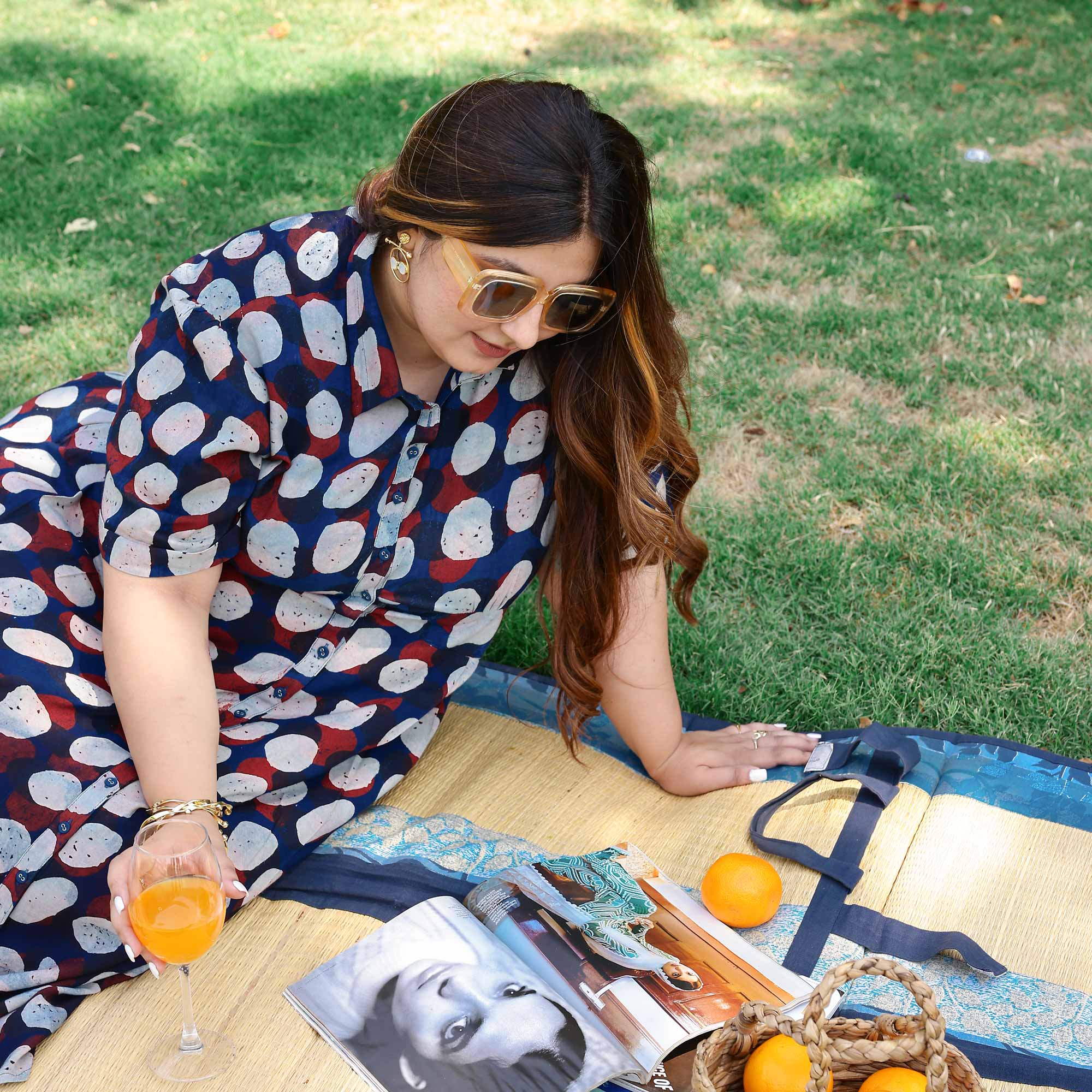 Blue Moon Glow Modal Rayon Aline Dress