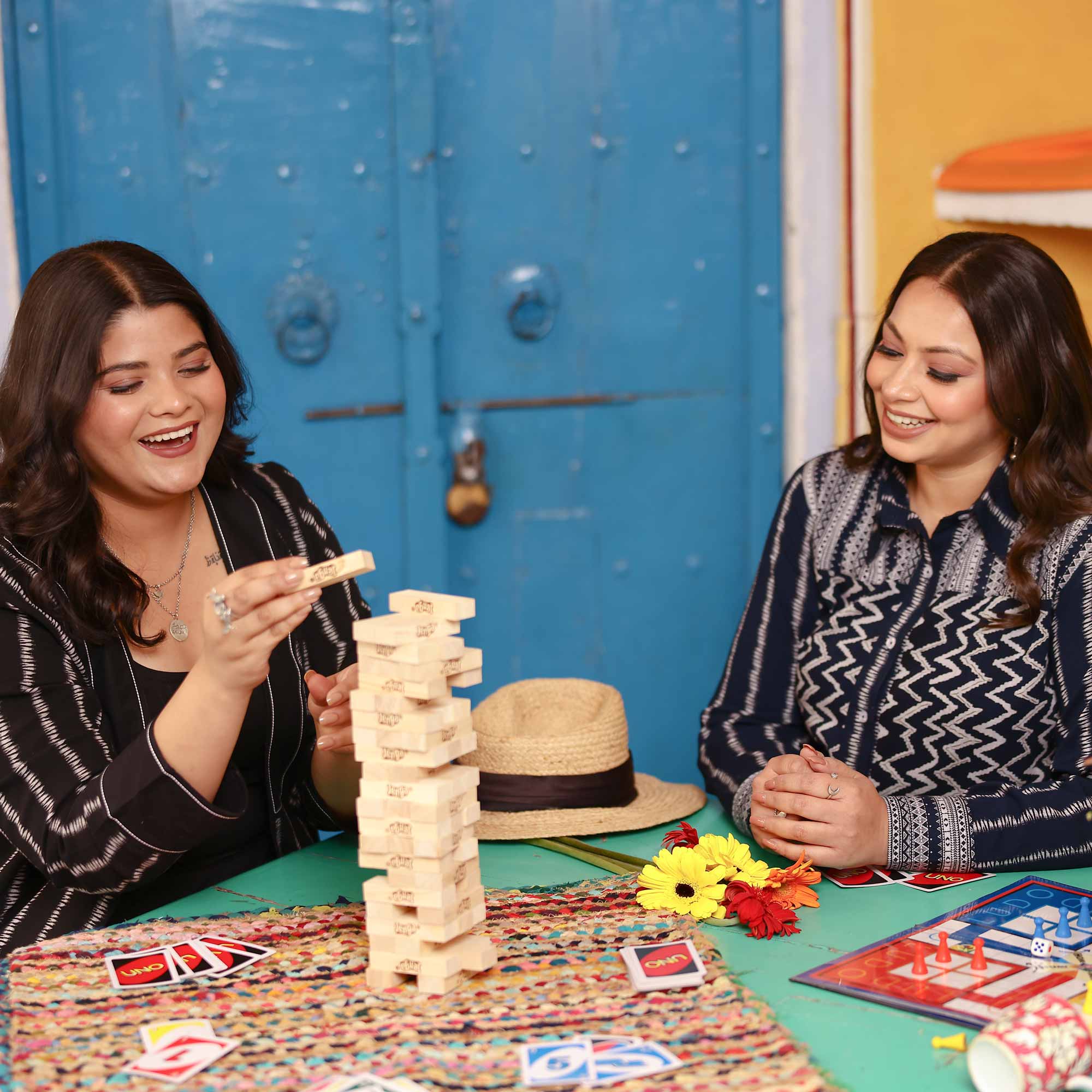 Midnight Blue Ripple Cotton Lycra Shirt