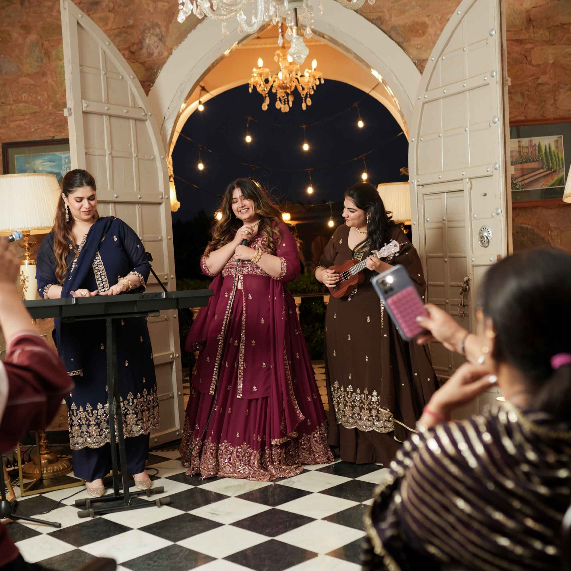 Badan Pe Sitare- Navy Blue Cutdana Embroidered Georgette Suit Set