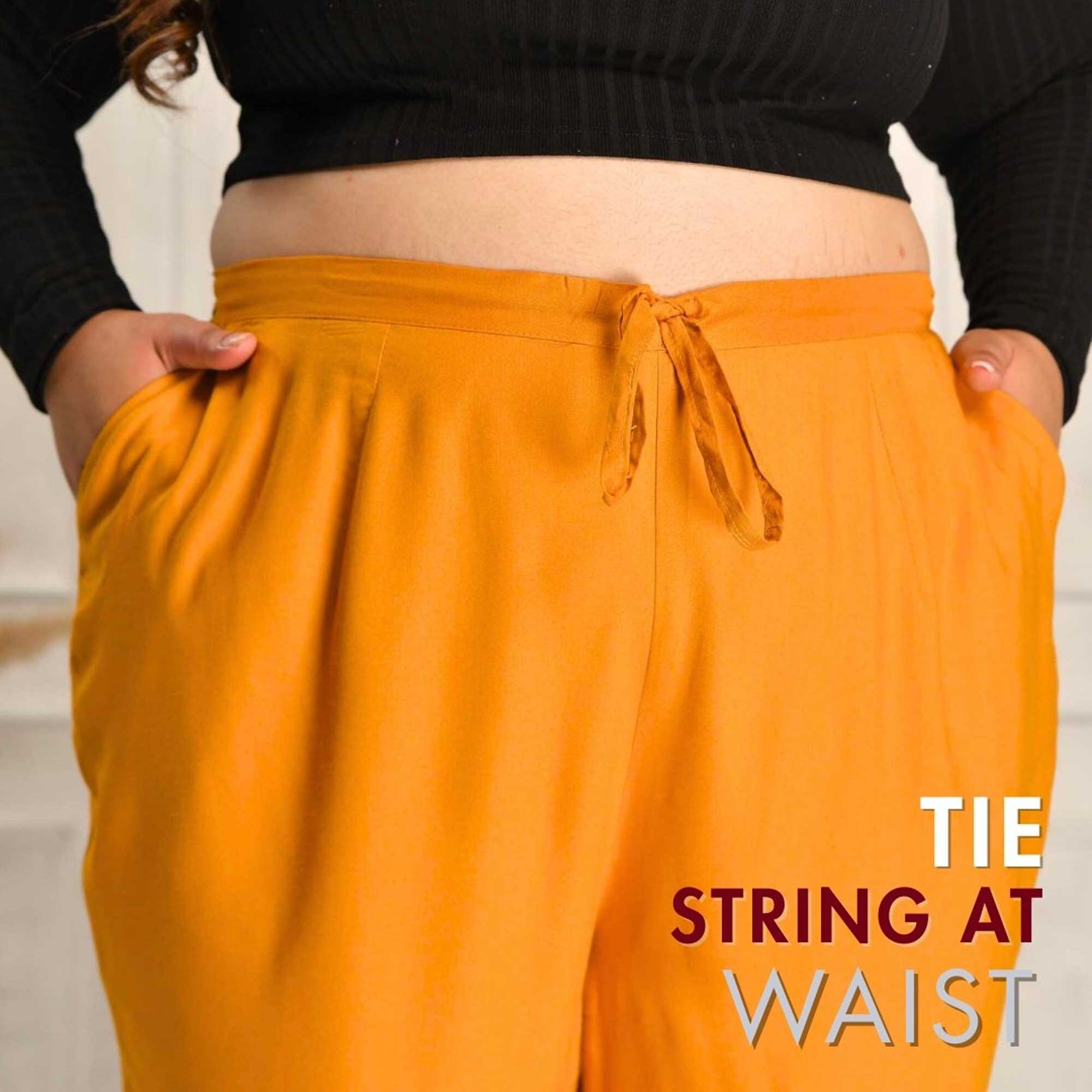 Plus Size Narrow Fit Rayon Pants