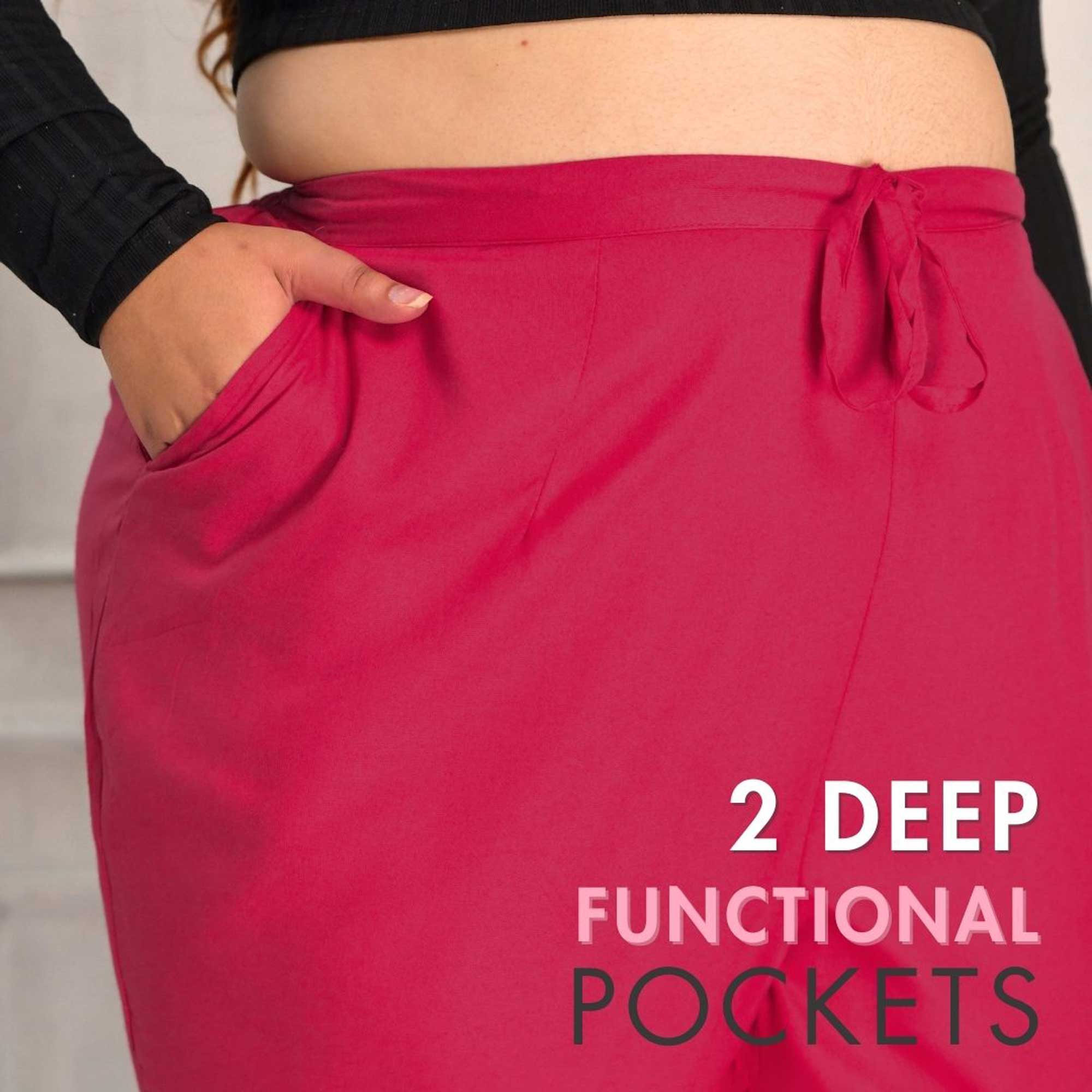 Plus Size Narrow Fit Rayon Pants