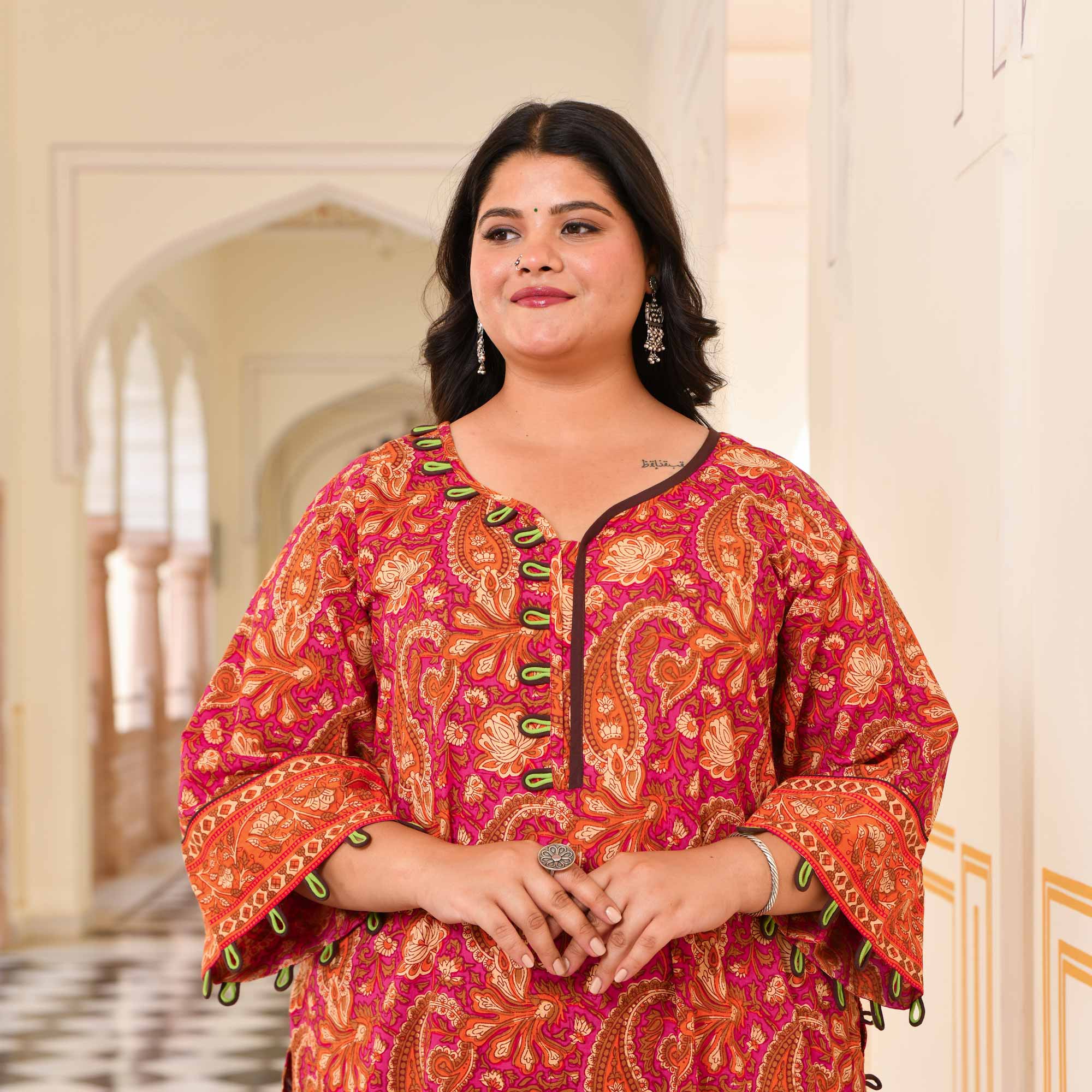 Apricot Lily Aline Cotton Kurta