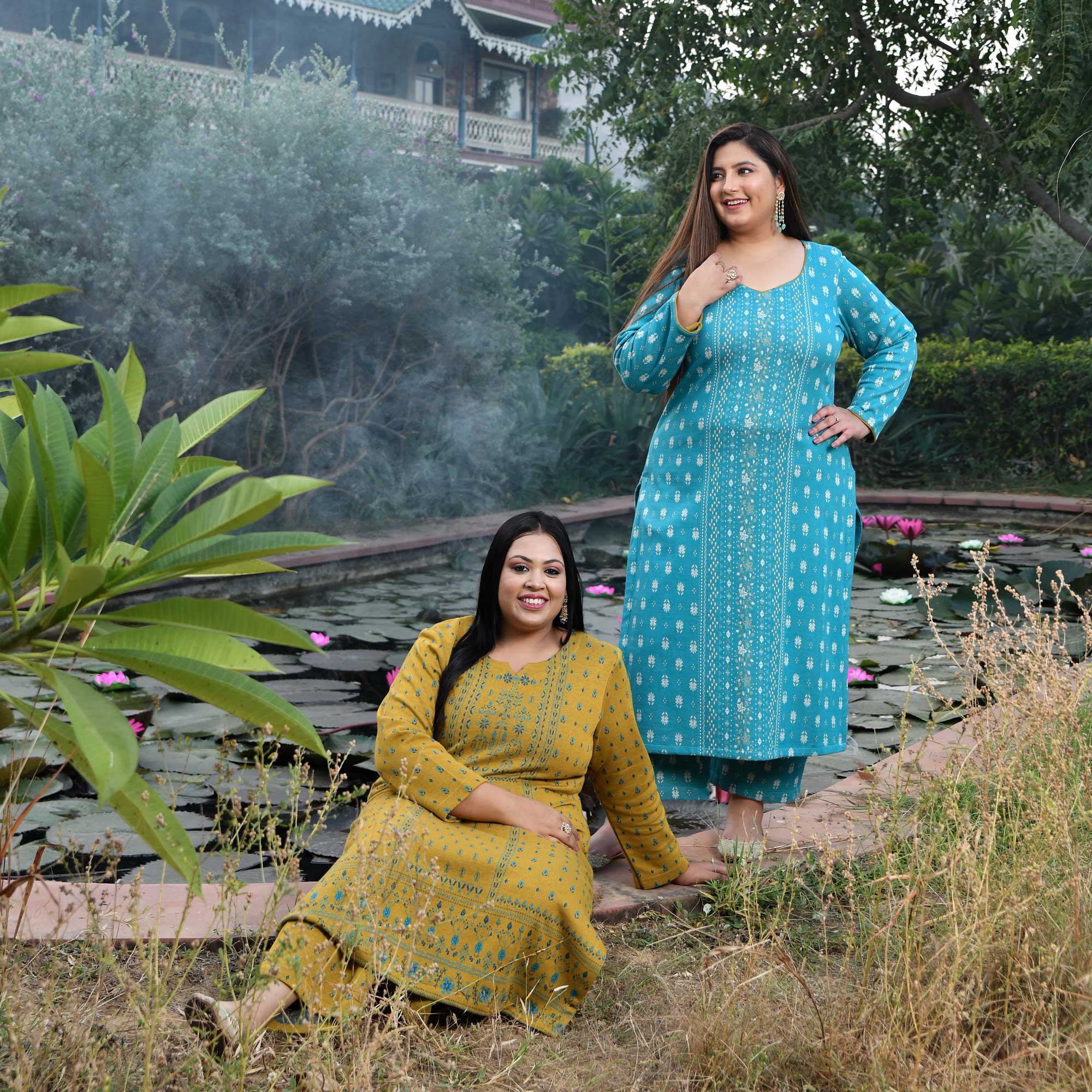 Cozy Sunshine Woollen Knitted Kurta