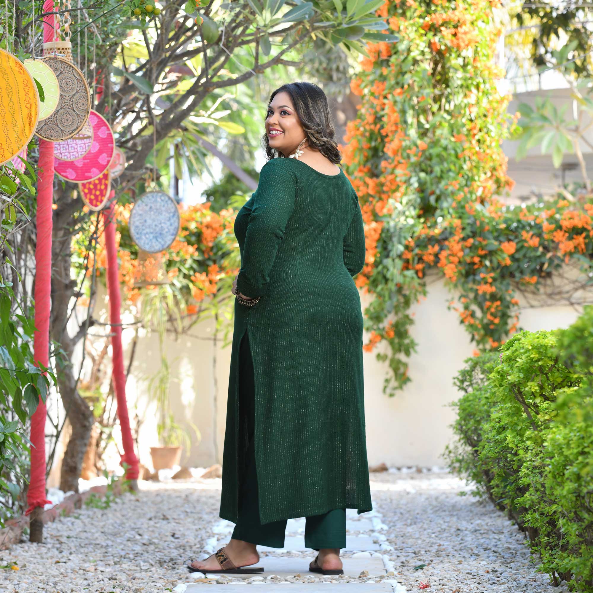 Mossy Depths Woollen Kurta