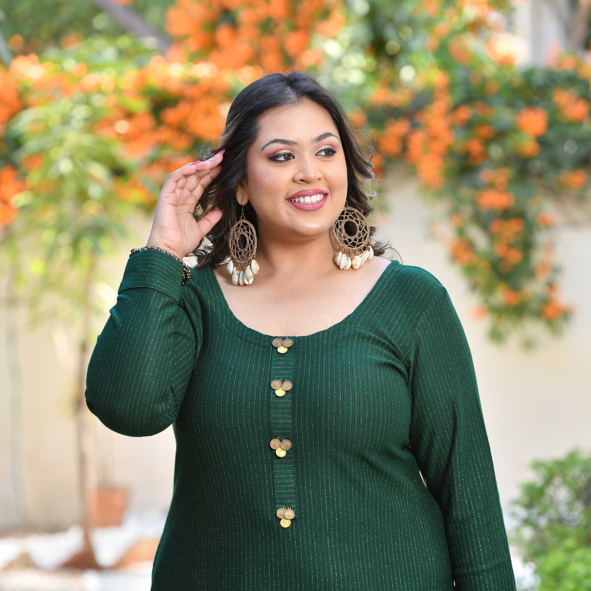 Mossy Depths Woollen Kurta