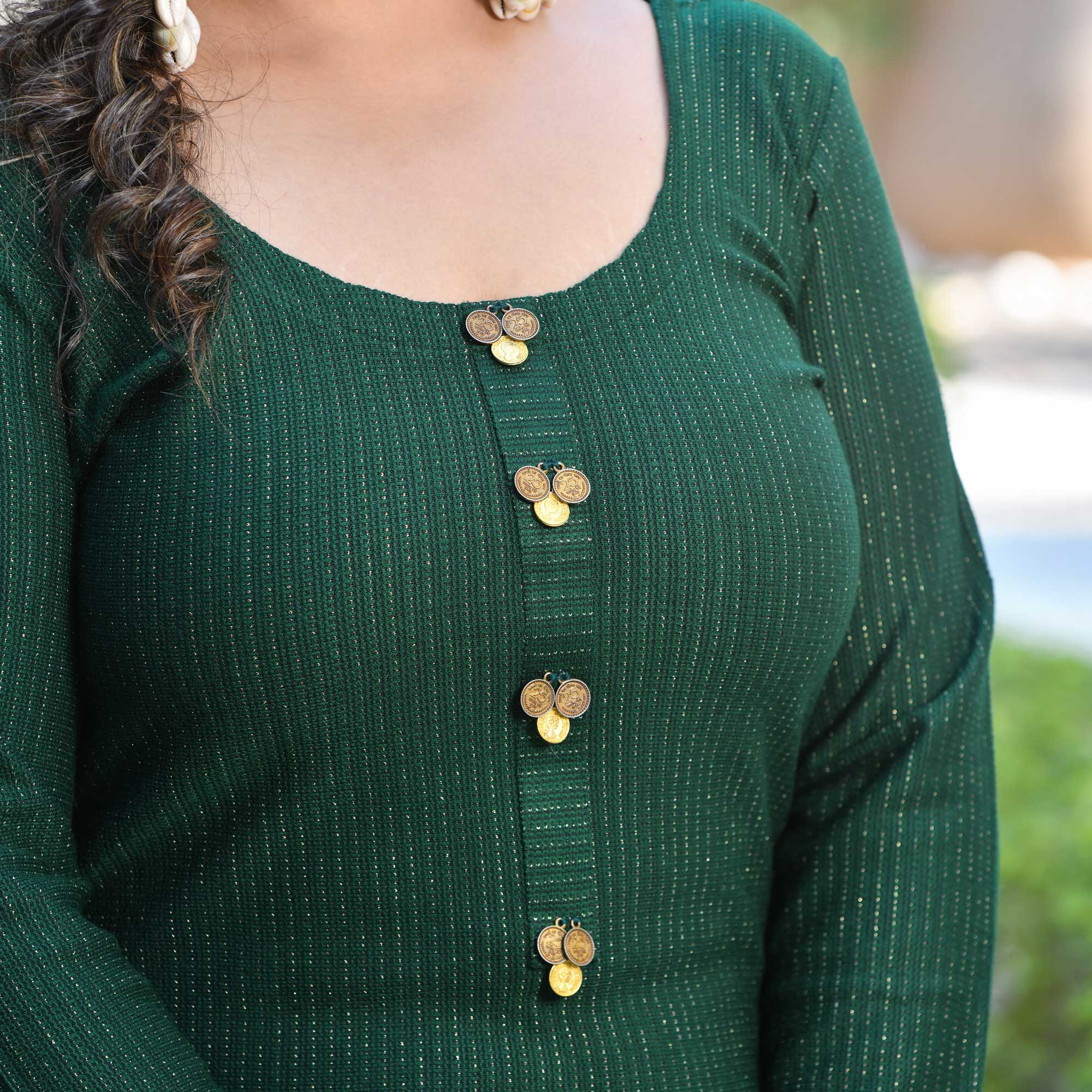 Mossy Depths Woollen Kurta