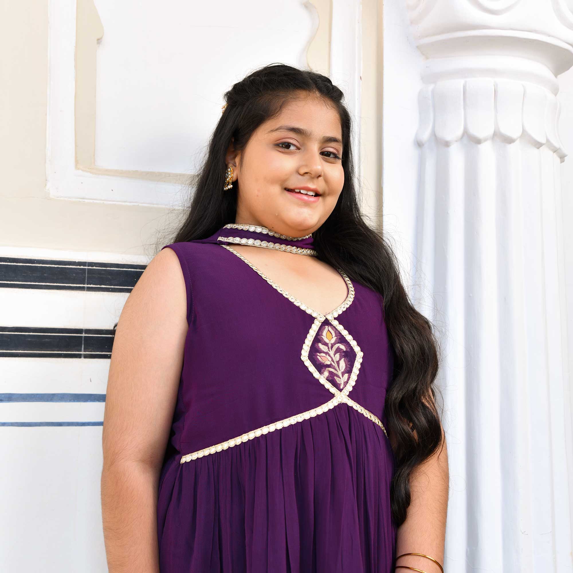 Twinkling Star Banarasi Alia Cut Sharara Set