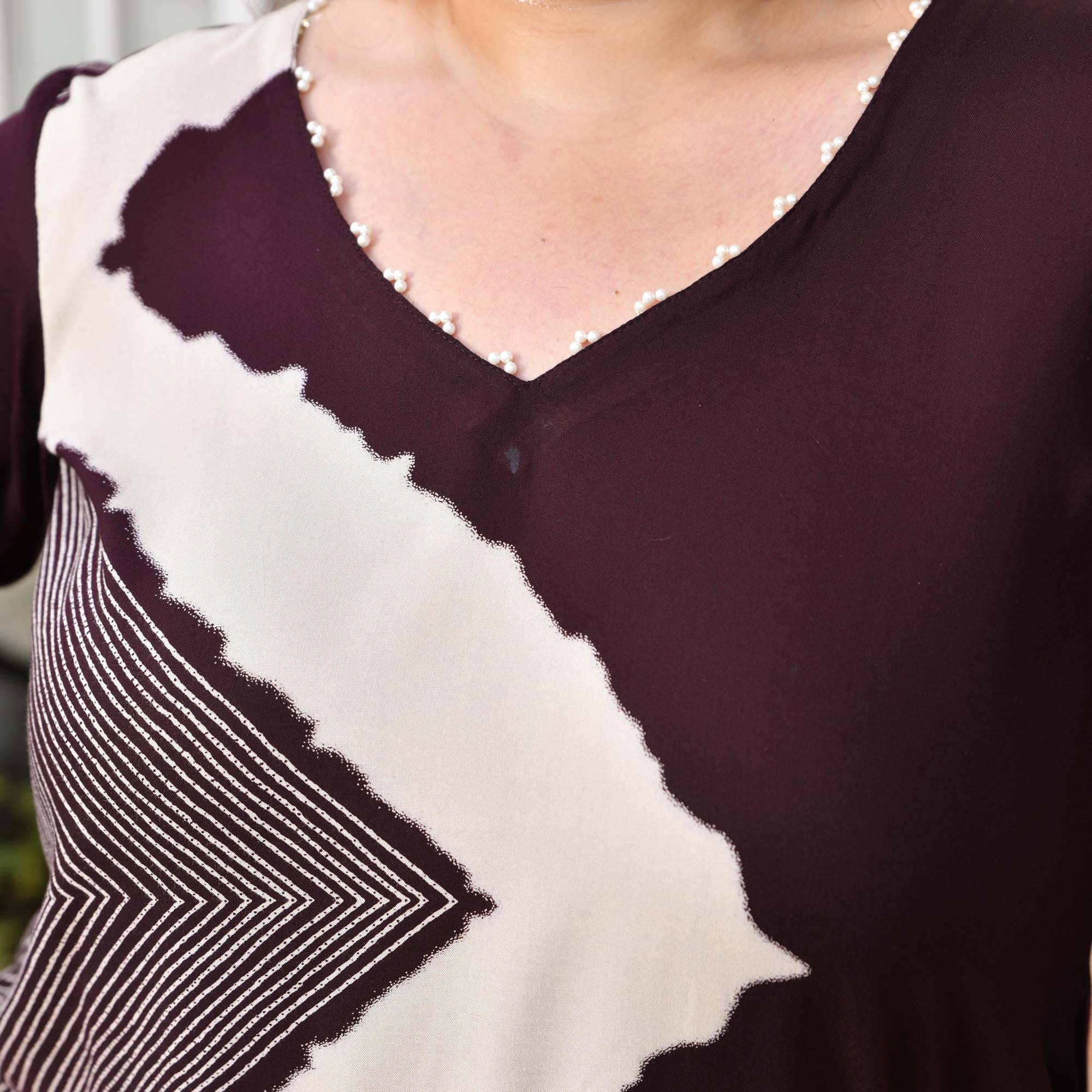Sushi- Cola Geometrical Print Rayon Cotton Kurta