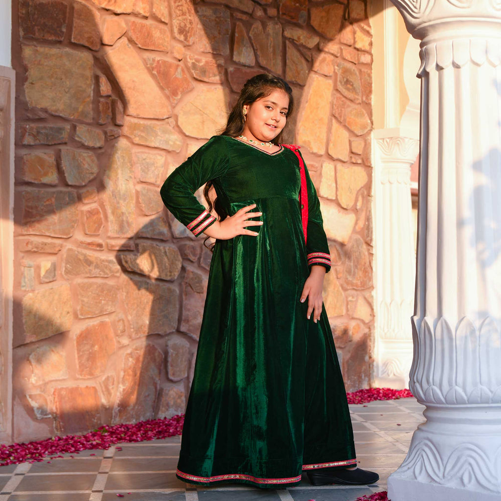 Velvet anarkalis sale
