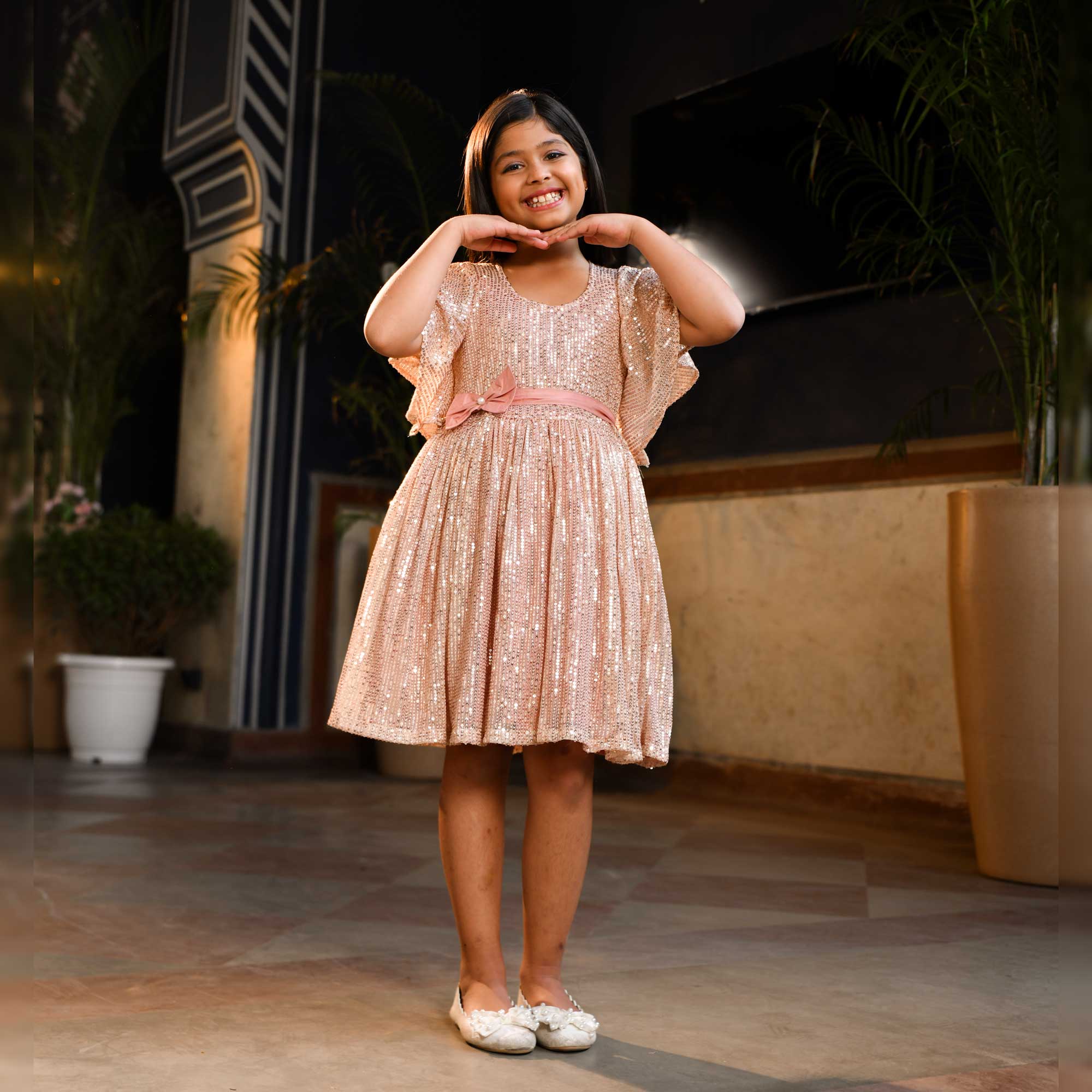 Kids Clothes Plus Size Mommy And Me Shirts Blush Blossom Sequin