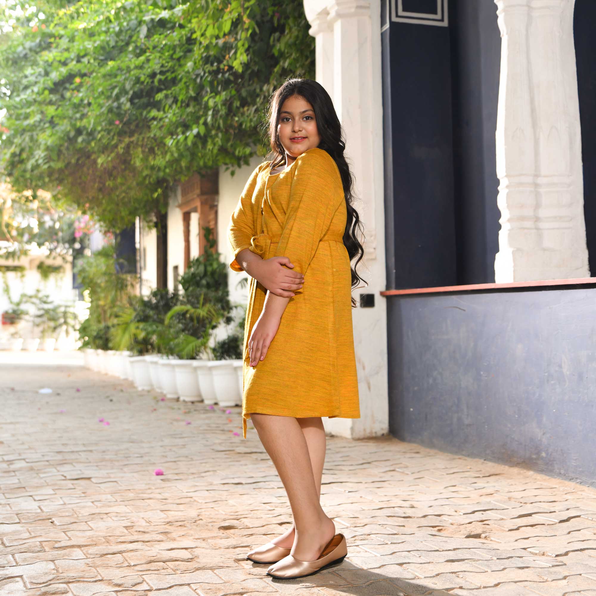 Woollen Buttercup Bliss Kids Knitted Dress