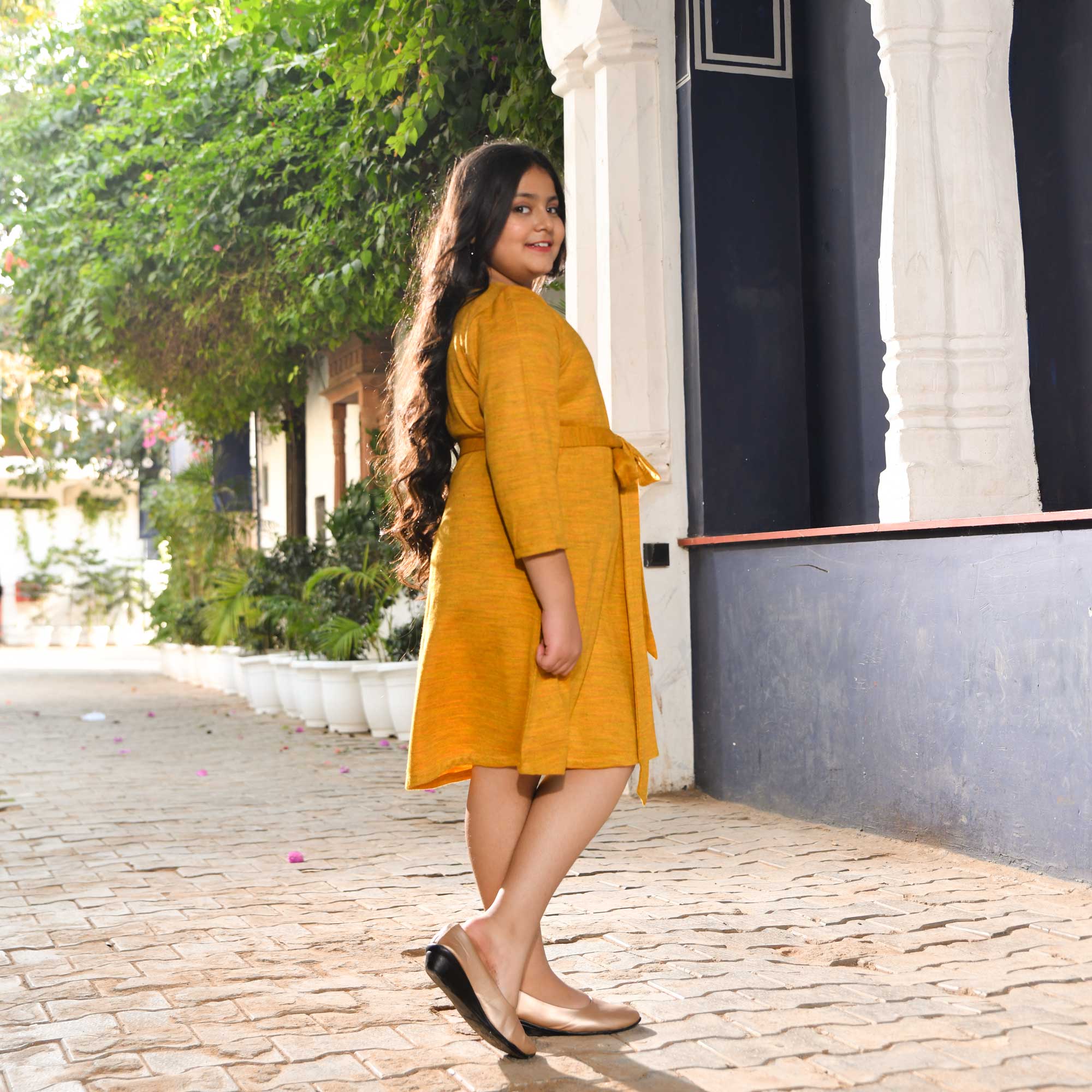 Woollen Buttercup Bliss Kids Knitted Dress