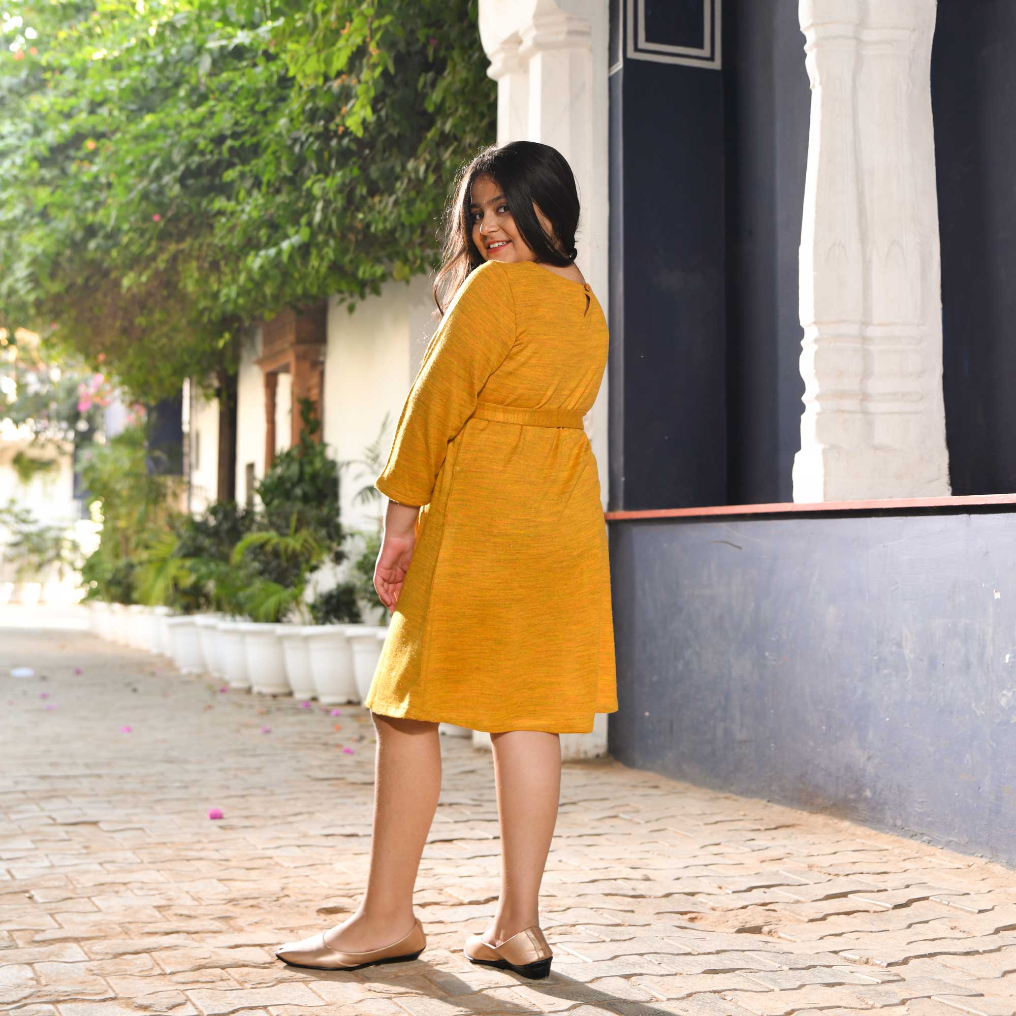 Woollen Buttercup Bliss Kids Knitted Dress