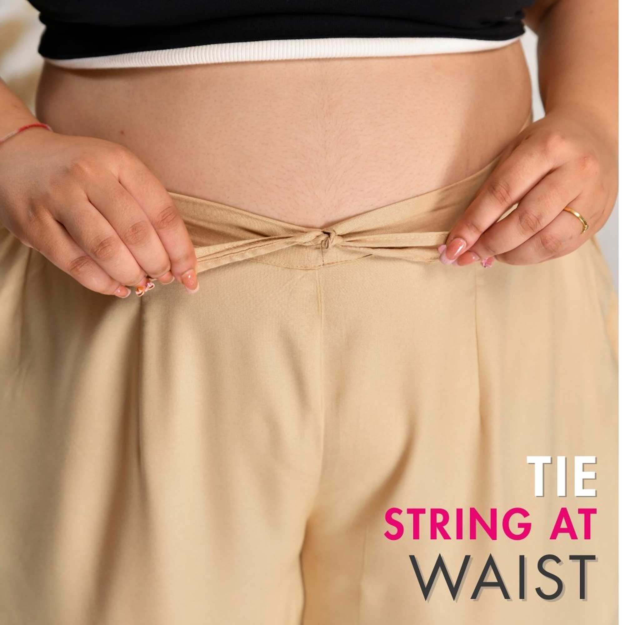 Plus Size Straight Fit Pants Combo 7 (Black, White, Beige, Navy Blue)