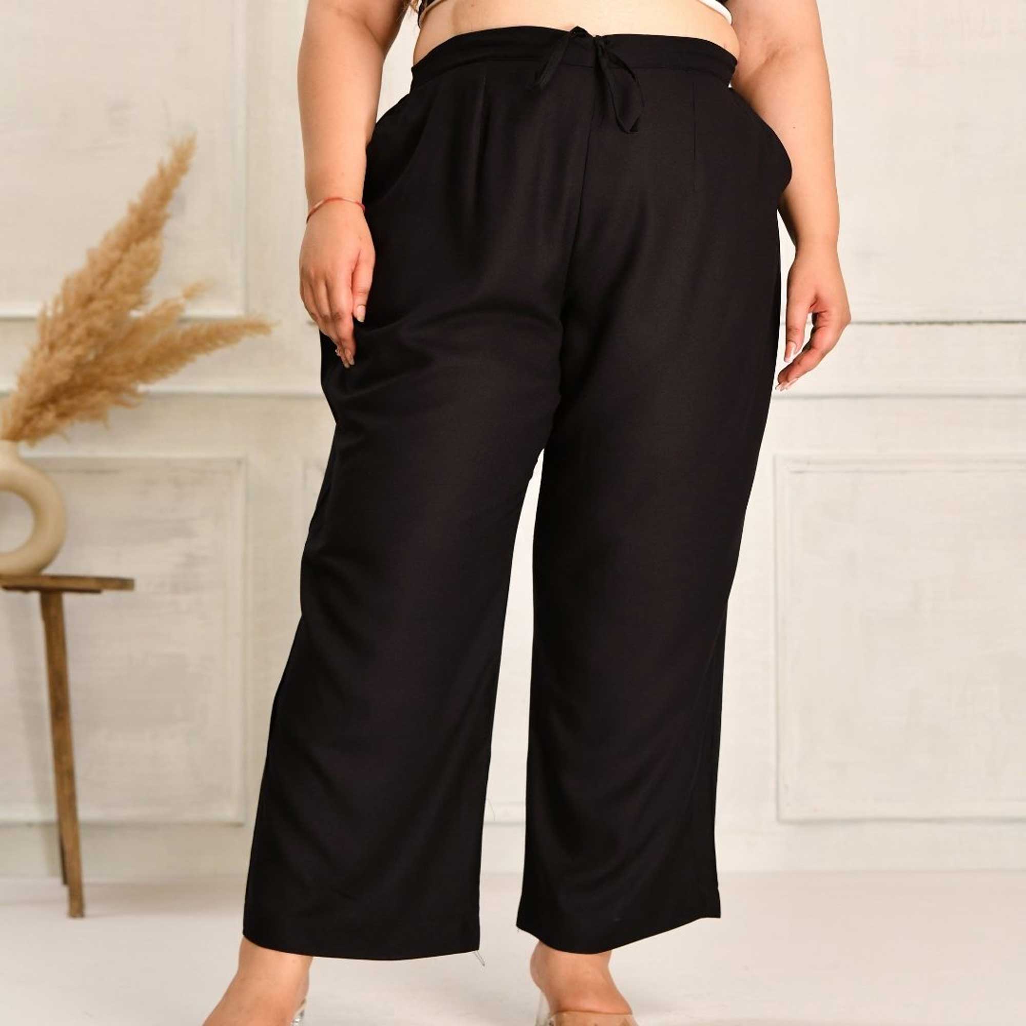 Plus Size Straight Fit Pants