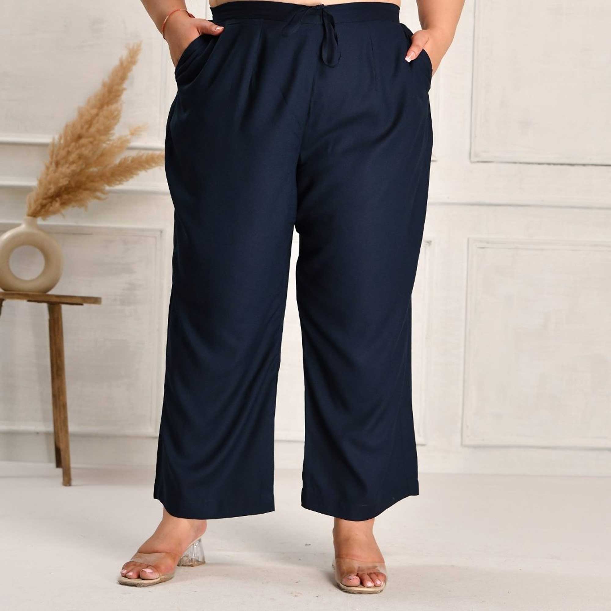 Plus Size Straight Fit Pants