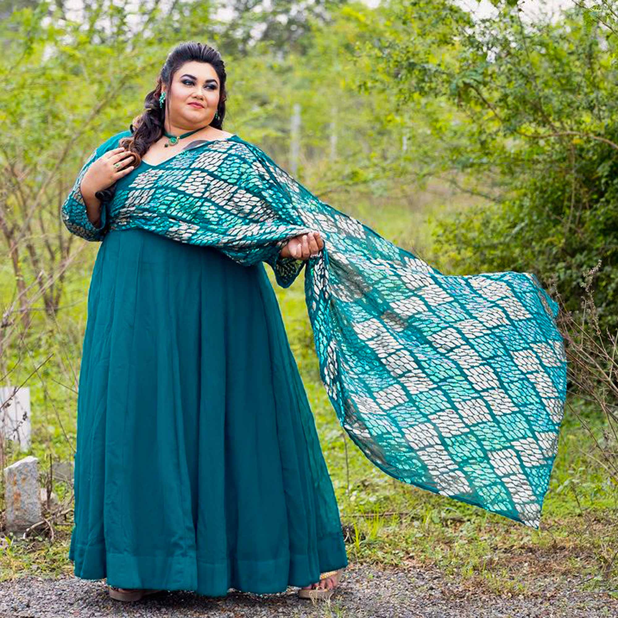 Plus size embroidered dress store