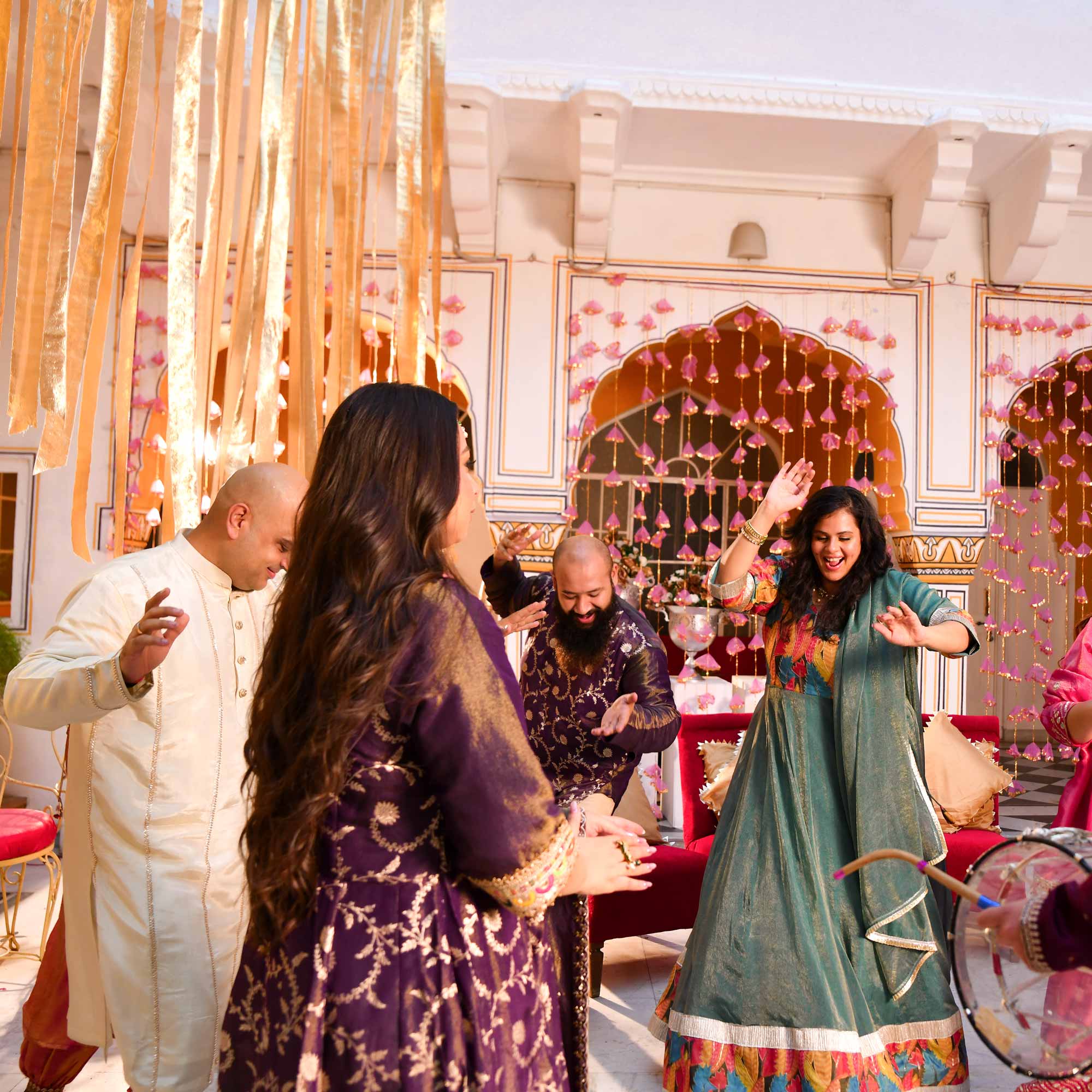 Forest Dew-Sage green Tissue Silk Anarkali Set