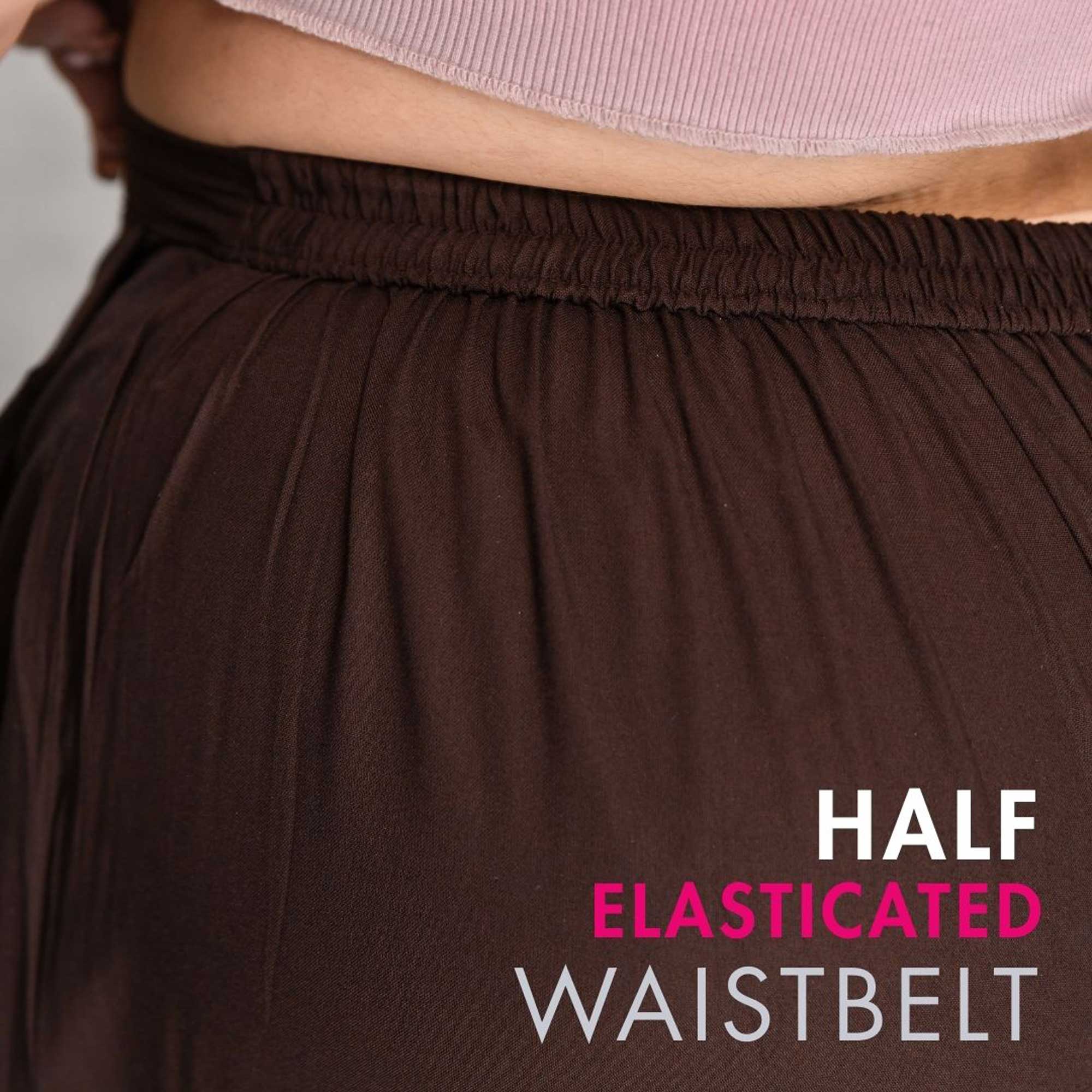 Plus Size Narrow Fit Pants Combo 3 (White, Peach, Coffee)