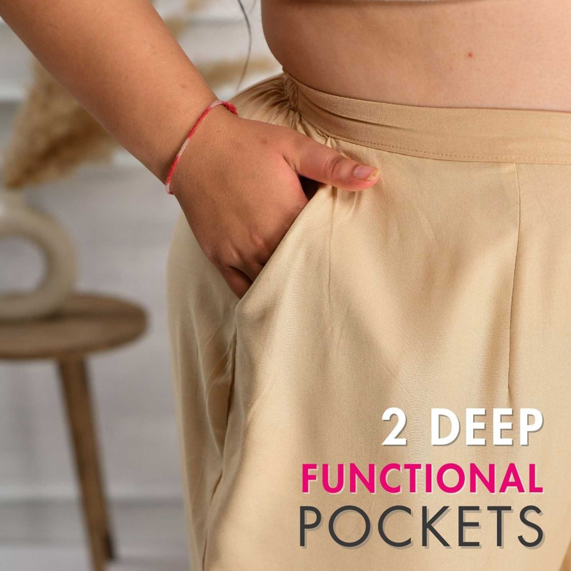 Plus Size Wide Leg Pants Combo 6 (Black, Beige, White)