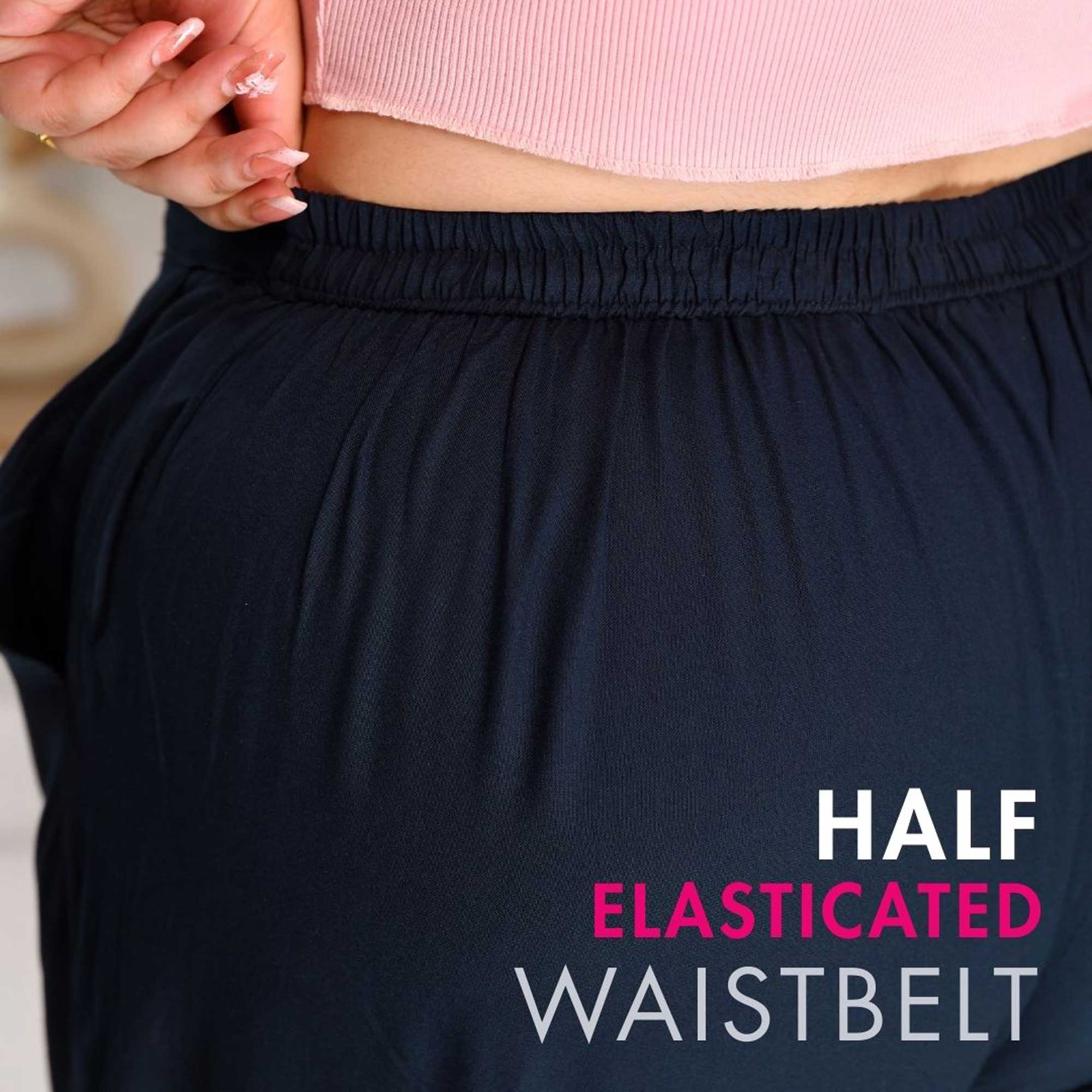 Plus Size Narrow Fit Pants Combo 2 (Navy Blue, Bottle Green, Maroon)