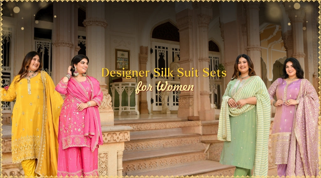 10+ Designer Silk Suit Sets for Women