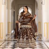 Bronze Beauty Gota Georgette Lehenga Set