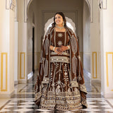 Bronze Beauty Gota Georgette Lehenga Set
