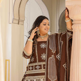 Bronze Beauty Gota Georgette Lehenga Set