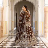 Bronze Beauty Gota Georgette Lehenga Set