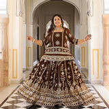 Bronze Beauty Gota Georgette Lehenga Set