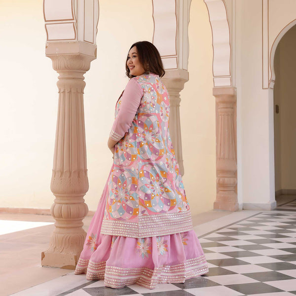 Poetic Bloom Blazer Lehenga Set