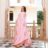 Dreamy Petals Elegance Thread Embroidered Lehenga Set