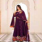 Spiceberry Elegance Thread Embroidered Anarkali