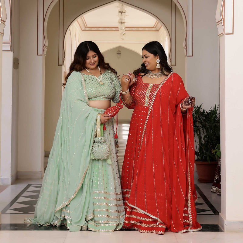 Rang Rasiya Gota Georgette Anarkali Set