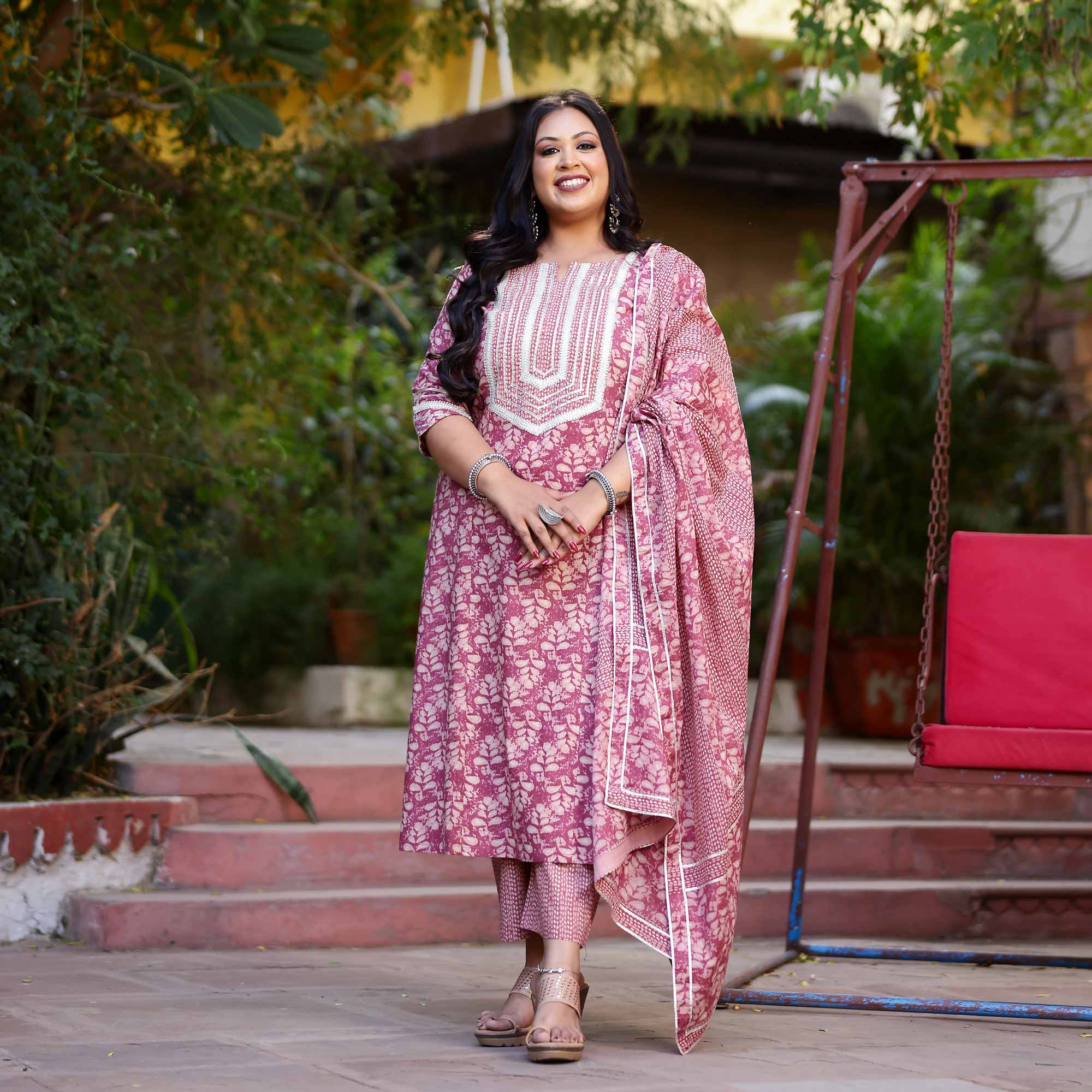 Shop Indian Plus Size Trouser Suits for Women Online