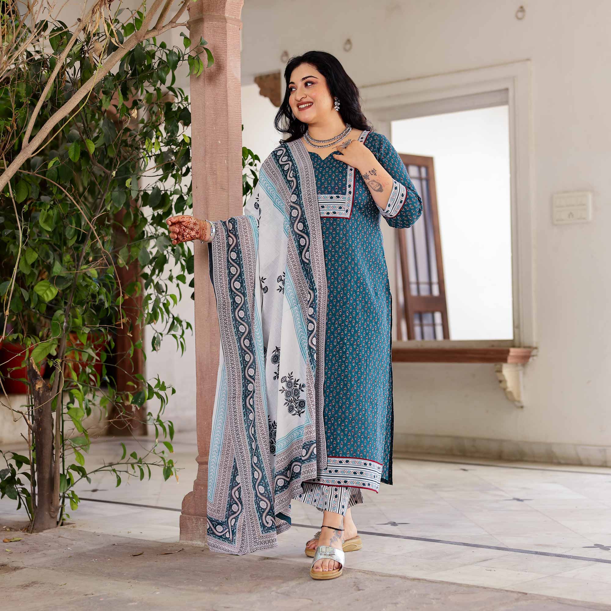 Dove Delight Cotton Kurta