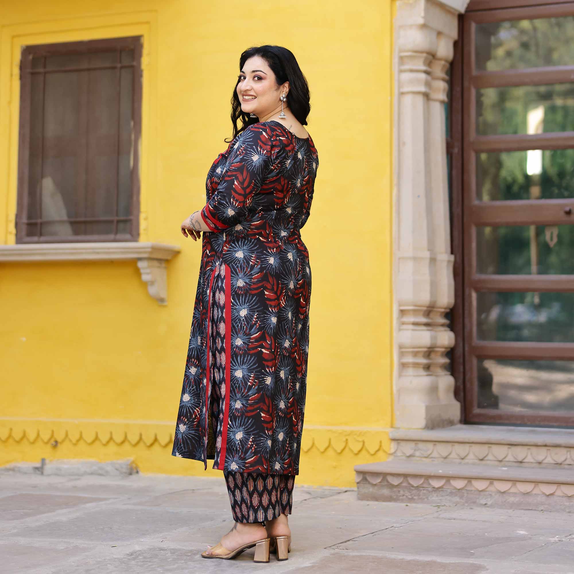 Twilight Rose Cotton Suit set
