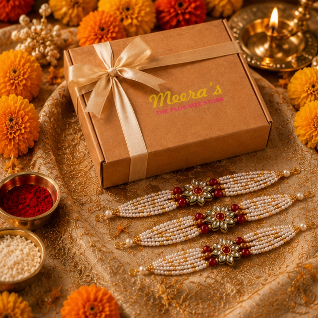 Meeras Kundan Polki Bracelet | The Plus Size Store