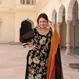 Starlit Grace Thread Embroidered Suit Set