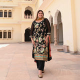 Starlit Grace Thread Embroidered Suit Set